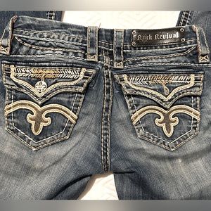 Rock Revival Jeans, Great Condition, Flare, Size 24